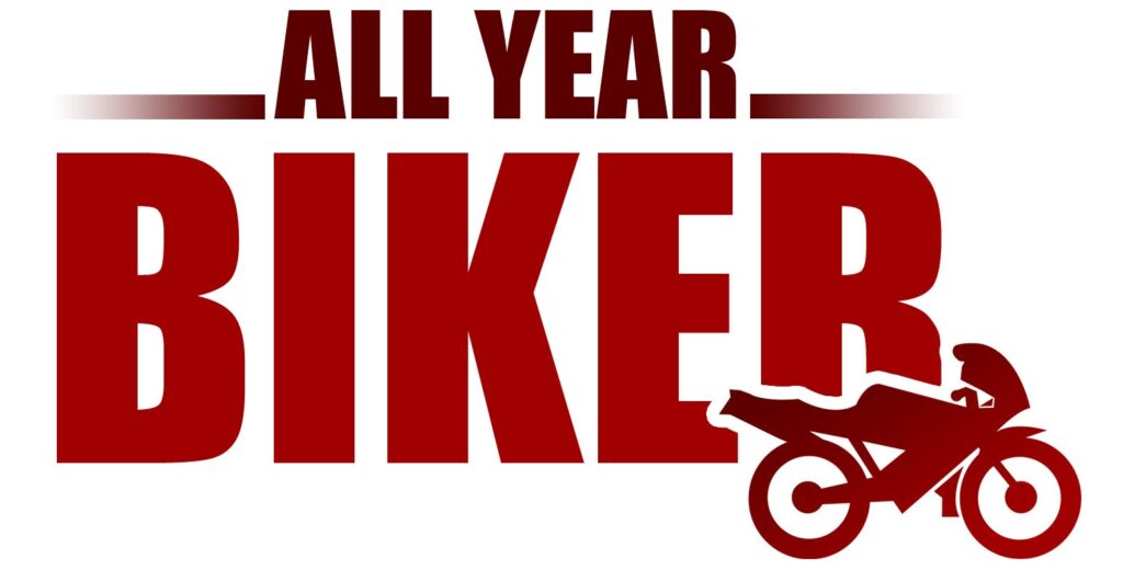 All year biker logo